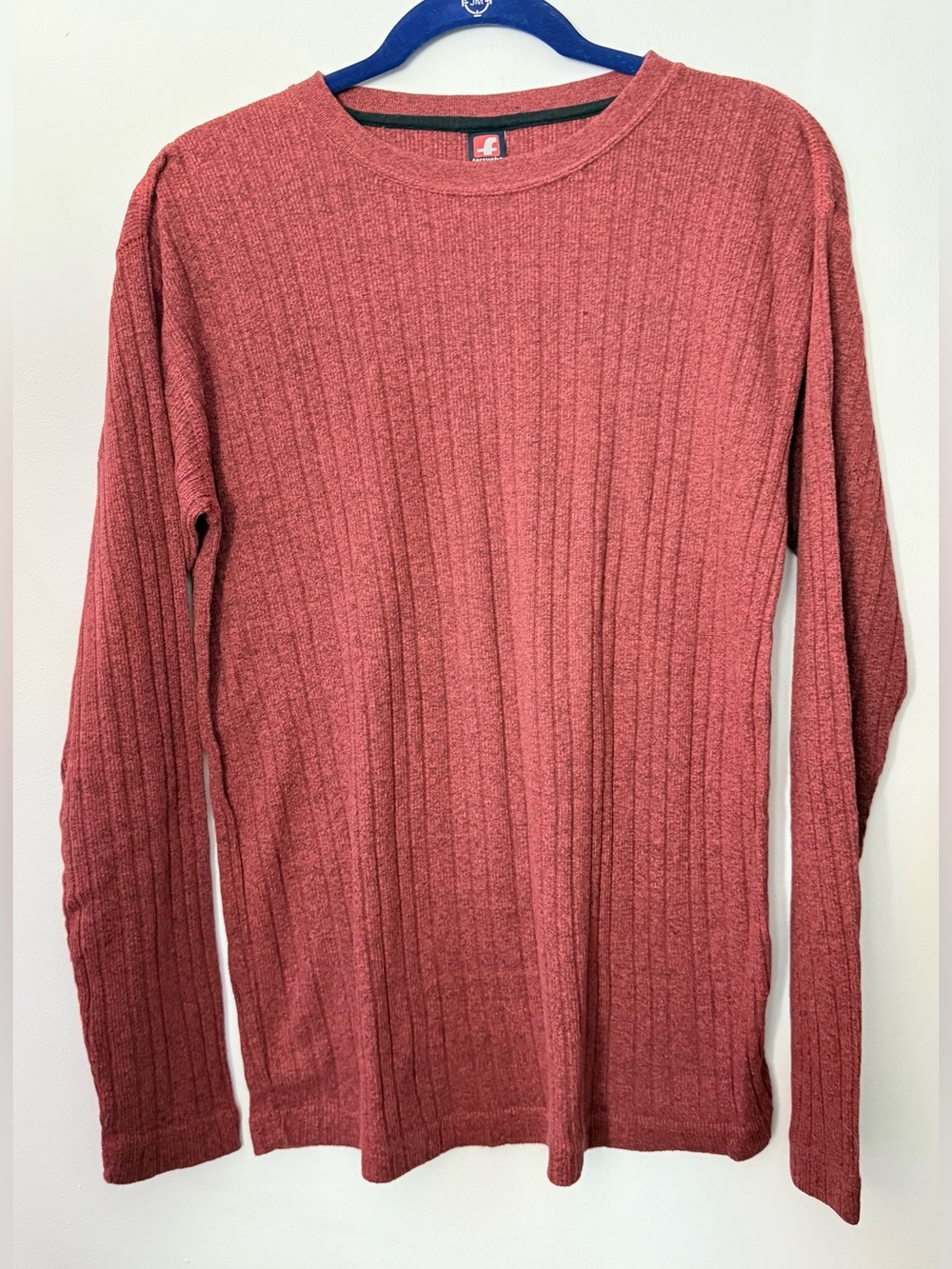 Ferruche Brick Red Ribbed Crewneck Sweater Never worn Brand New